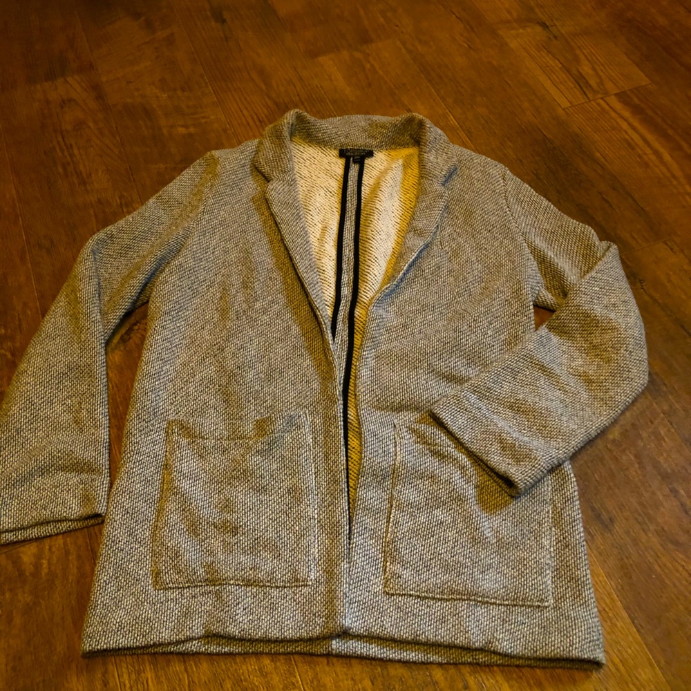 Topshop Knit Blazer • Gray • Size: 4